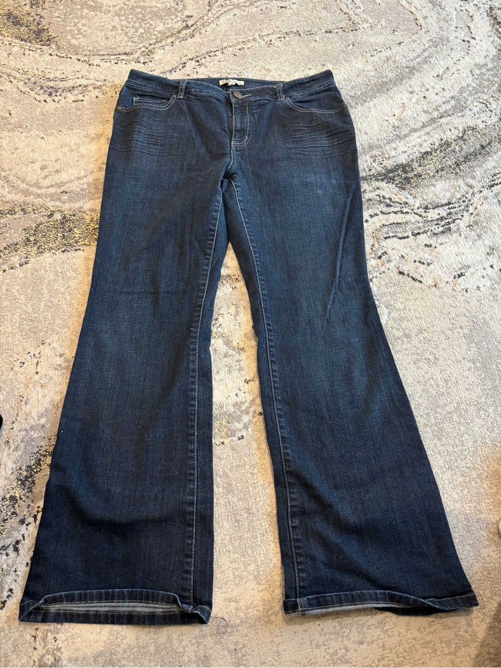 CAbi Dark Blue Flare Jeans